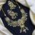 antique gold temple jewelry set with choker necklace and jhumka earrings