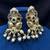 antique gold temple jewelry set with choker necklace and jhumka earrings