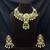 antique gold temple jewelry set with choker necklace and jhumka earrings
