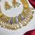 south indian temple choker necklace set with teardrop pearl