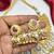 south indian temple choker necklace set with teardrop pearl