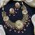 antique gold plated kundan choker necklace set