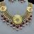 antique gold plated kundan choker necklace set
