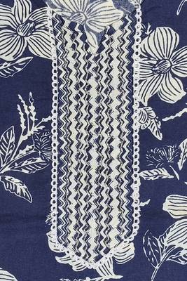 Mirchi Fashion Women's Blue & White Floral Print Pure Cotton Kurti With Pant & Dupatta Set 5