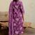Mirchi Fashion Women's Magenta & White Floral Print Pure Cotton Kurti With Pant & Dupatta Set