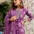 Mirchi Fashion Women's Magenta & White Floral Print Pure Cotton Kurti With Pant & Dupatta Set