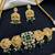 green kundan choker necklace set with emerald beads