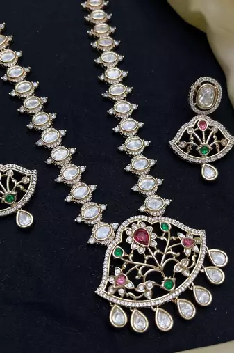 indian bridal kundan choker necklace set