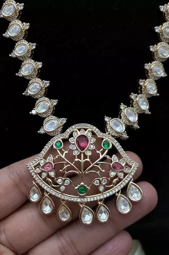 indian bridal kundan choker necklace set