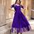 Violet traditional silk weaving fit and flare gown for women