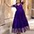 Violet traditional silk weaving fit and flare gown for women