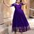 Violet traditional silk weaving fit and flare gown for women