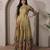 Women ethnic printed anarkali maxi dress with kalamkari motifs