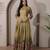 Women ethnic printed anarkali maxi dress with kalamkari motifs
