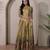 Women ethnic printed anarkali maxi dress with kalamkari motifs
