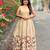 Women embellished ethnic gown with layered jacket