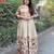 Women embellished ethnic gown with layered jacket