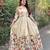 Women embellished ethnic gown with layered jacket