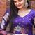 Violet ethnic fit and flare weaving gown for women