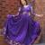 Violet ethnic fit and flare weaving gown for women