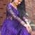 Violet ethnic fit and flare weaving gown for women