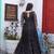 Traditional woven anarkali gown with floral border