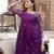 Ethnic fit and flare weaving gown for women