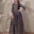 silk blend kalamkari fit & flared with  long length ethnic gown
