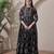 silk blend kalamkari fit & flared with  long length ethnic gown