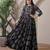 silk blend kalamkari fit & flared with  long length ethnic gown