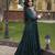 Green rayon gota patti lace work navratri layered koti styled fusion gown