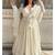 White embroidery georgette full stitched anarkali suit