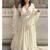 White embroidery georgette full stitched anarkali suit