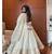 White embroidery silk blend  full stitched anarkali suit