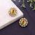 Yellow color kundan earrings with royal handmade traditional jewelry appeal