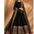 Black embroidery rayon full stitched anarkali suit