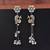 Silver & gold color dual tone oxidised earrings with royal ethnic jewelry appeal