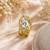 White color american diamond ring premium party wear