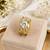 White color american diamond ring premium party wear