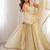 Off white embroidery silk blend  full stitched anarkali suit