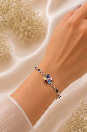 Multi color tulip bracelet crafted for stylish everyday wear