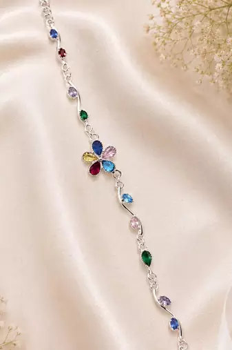 Multi color tulip bracelet crafted for stylish everyday wear