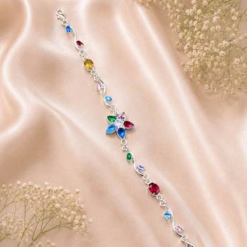 Multi color tulip bracelet featuring graceful traditional fashion style 2