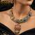 Multi color sabyasachi inspired ad & russian stone necklace set elegant fashion appeal