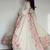 Off white embroidery silk blend  full stitched anarkali suit
