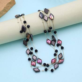 Multi color beaded mala featuring stylish handmade ethnic fashion appeal 1