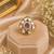 Purple color kundan ring featuring stylish ethnic designer fashion appeal