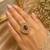 Pinkish purple color kundan ring featuring royal traditional designer style