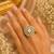 White color kundan ring crafted with premium traditional designer finish