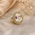 White color kundan ring with beautiful handmade traditional jewelry finish